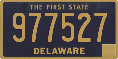 DE license plate 977527