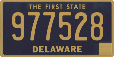 DE license plate 977528