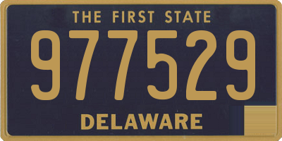 DE license plate 977529