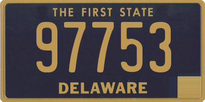 DE license plate 97753