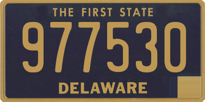 DE license plate 977530