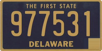 DE license plate 977531