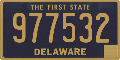 DE license plate 977532