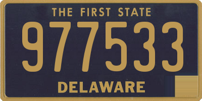 DE license plate 977533