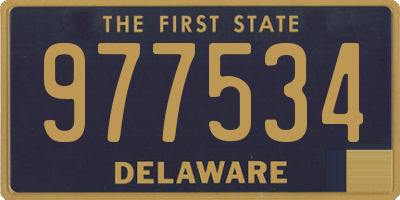 DE license plate 977534