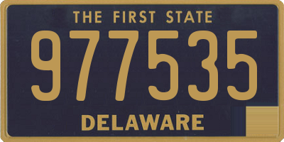 DE license plate 977535