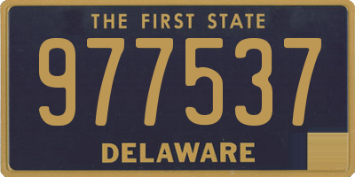 DE license plate 977537