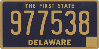 DE license plate 977538