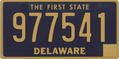 DE license plate 977541
