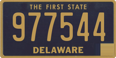 DE license plate 977544