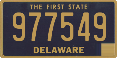 DE license plate 977549