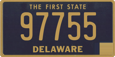 DE license plate 97755