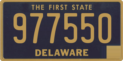 DE license plate 977550