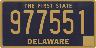 DE license plate 977551