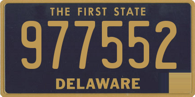 DE license plate 977552