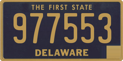 DE license plate 977553