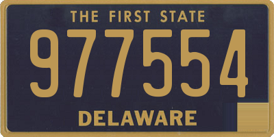 DE license plate 977554