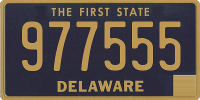 DE license plate 977555