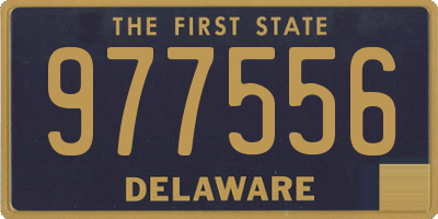 DE license plate 977556