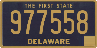 DE license plate 977558