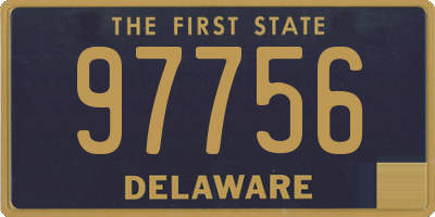 DE license plate 97756