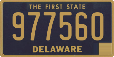 DE license plate 977560