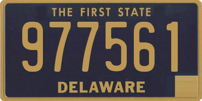 DE license plate 977561