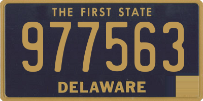 DE license plate 977563