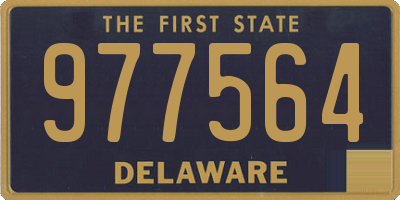 DE license plate 977564