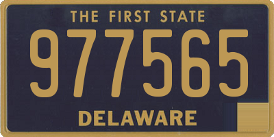 DE license plate 977565
