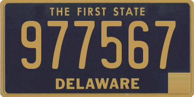 DE license plate 977567