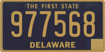 DE license plate 977568