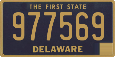 DE license plate 977569