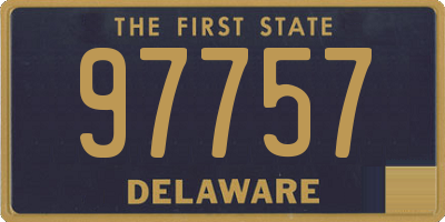 DE license plate 97757