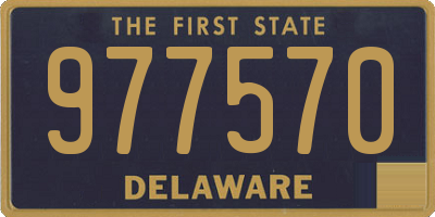 DE license plate 977570