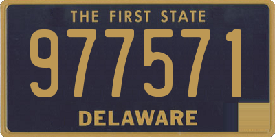 DE license plate 977571