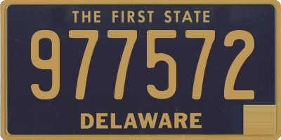 DE license plate 977572