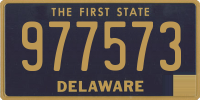 DE license plate 977573