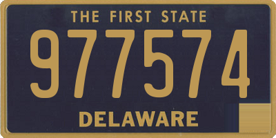 DE license plate 977574