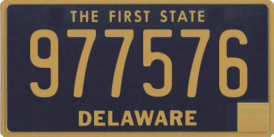 DE license plate 977576