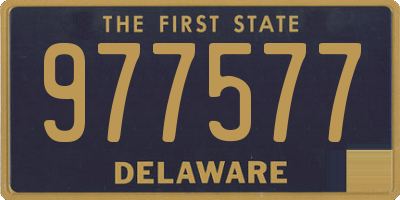 DE license plate 977577