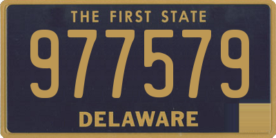 DE license plate 977579