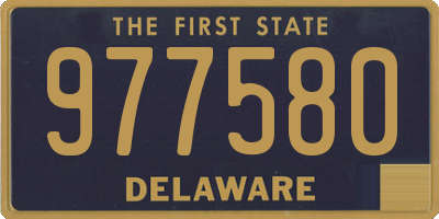 DE license plate 977580