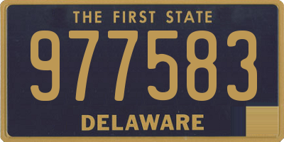 DE license plate 977583