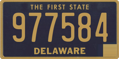 DE license plate 977584