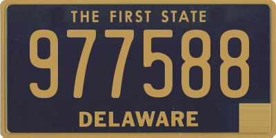 DE license plate 977588