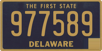 DE license plate 977589