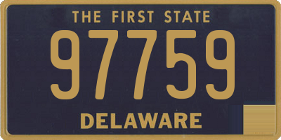 DE license plate 97759