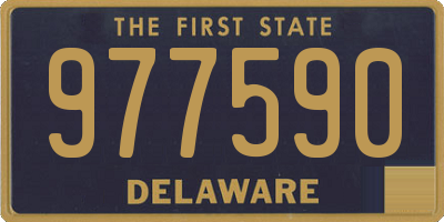 DE license plate 977590