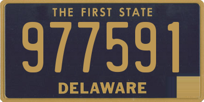 DE license plate 977591